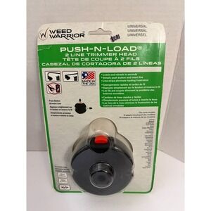 Weed Warrior Push-N-Load 2-Line Universal Trimmer Head for Gas Trimmers Black